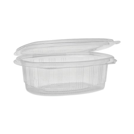 Pactiv PET Hinged Lid Deli Container, 7.38x5.88x2.38, 24oz, 1-Cmp, Clr, PK280 YCA910240000